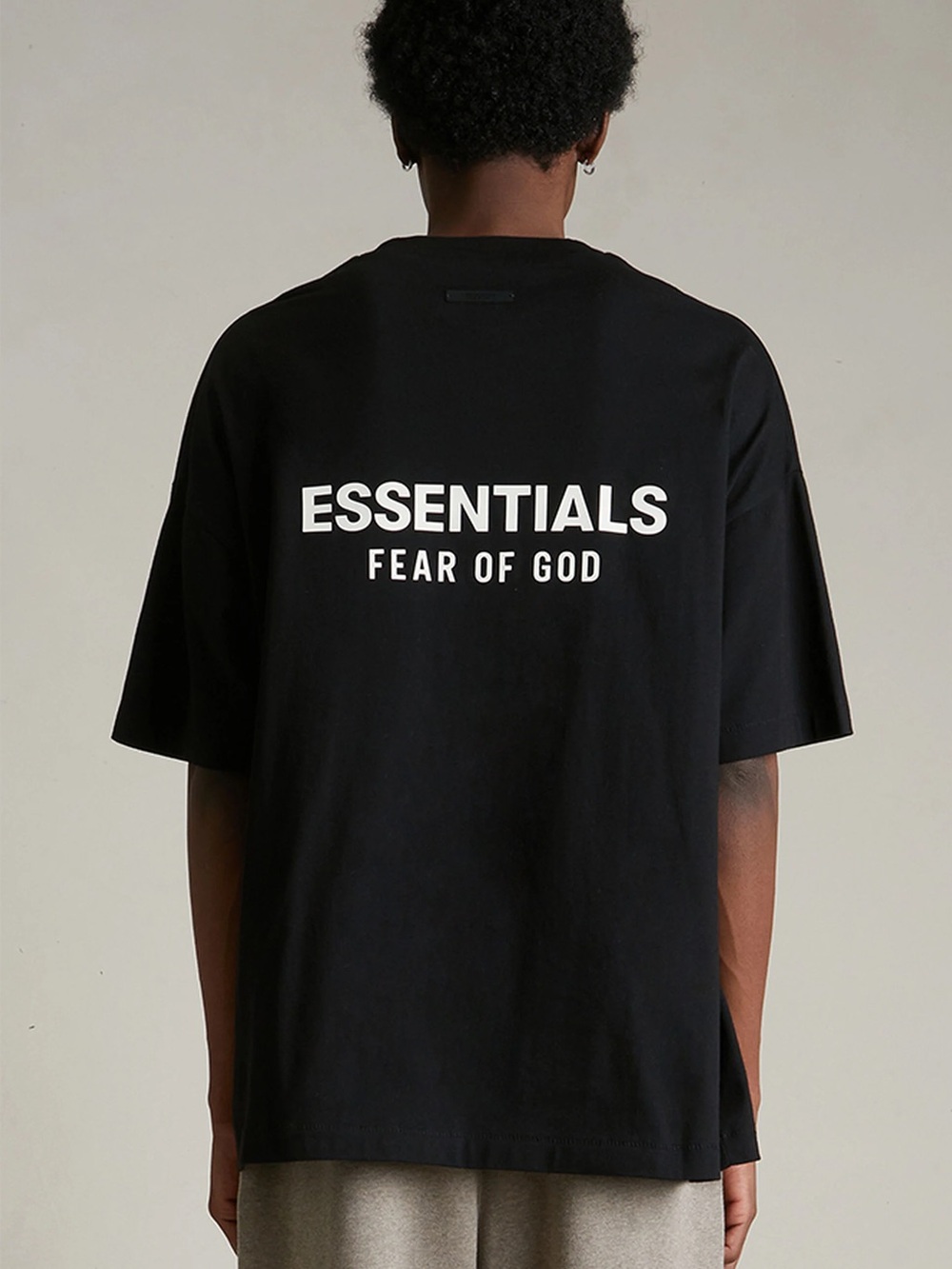 🆕 Fear of God Essentials Classic Short Sleeve Tee Jet Black size Small